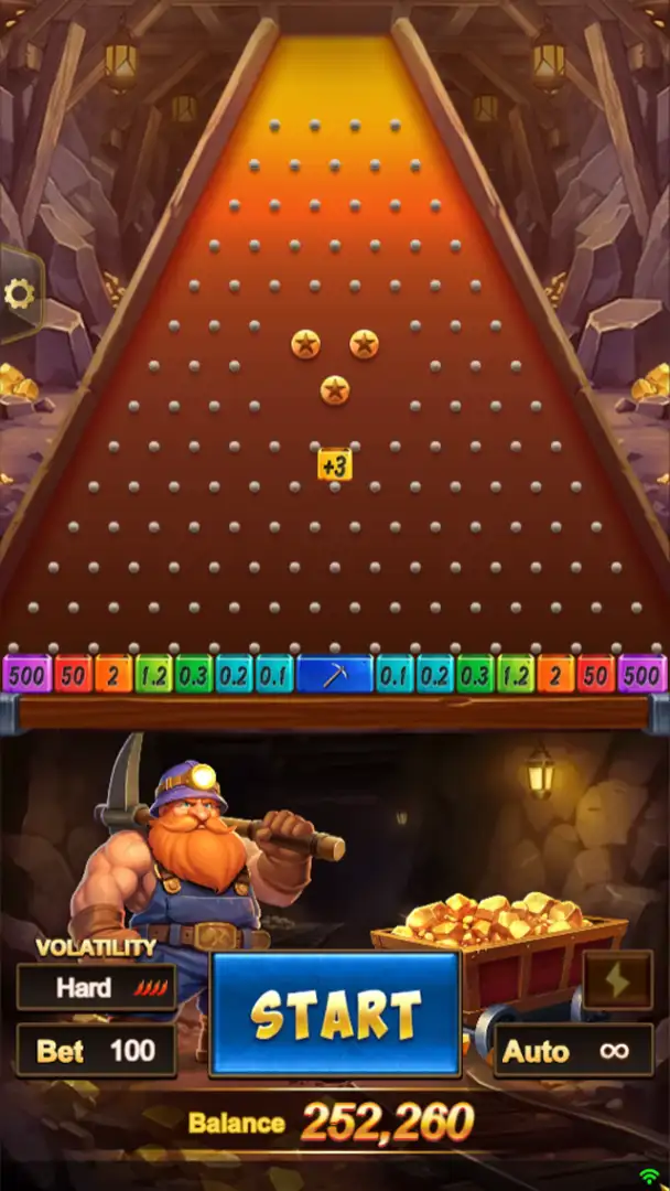 Plinko of Mine Online in casino